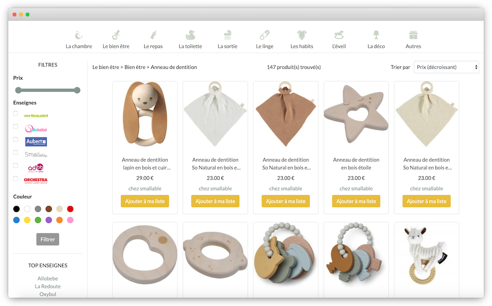 Un assistant de naissance pour ne rien oublier sur votre liste